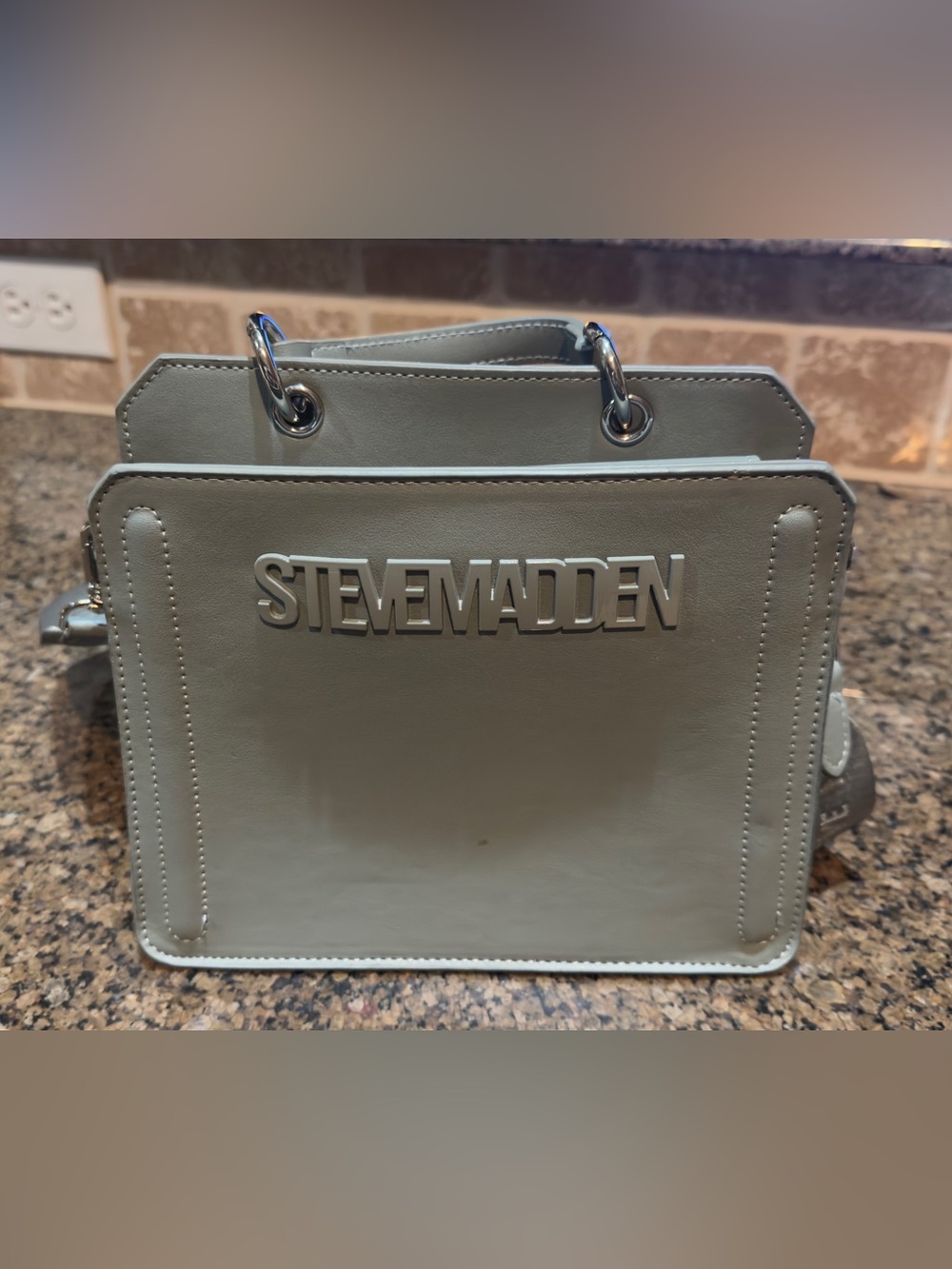 Steve Madden Sage Green Tote Bag